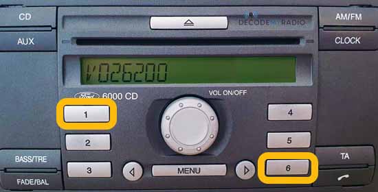 Ford 6000CD Radio